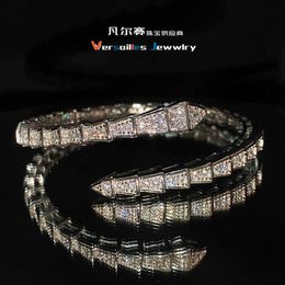 High quality fashion bulgrily bracelet design love symbol Flash Snake Bracelet with White with Original logo box bvilgarly