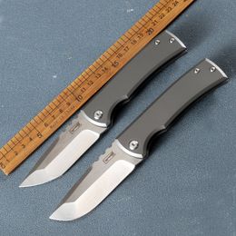 Promotion A2575 High End Flipper Folding Knife M390 Satin Blade CNC TC4 Titanium Alloy Handle Ball Bearing EDC Pocket Folder Knives Outdoor Camping Tools