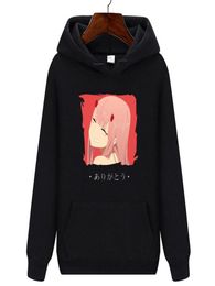 Darling anime in The Franxx Zero Two Men Hoodies 2020 New Harajuku Casual Streetwear Felpe grafiche divertenti Unisex Hoodies6912522
