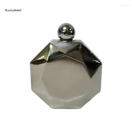 Hip Flasks Octagonal Round Pocket Beer Container 5oz Stainsless Steels Whiskeys Wine Pots Small Bottle Liquor 11UA