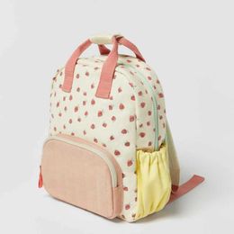 MYSJ Backpacks Customised Embroidery Name Strawberry Girl School Backpack Kindergarten Childrens Bag d240521