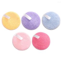 Makeup Sponges 5 Pcs Round Cleansing Pads Sponge Cosmetics Puff Cleaning Compact Powder Face Hydrophilic Non-latex Washing Woman