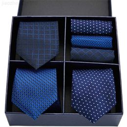 Neck Ties Neck Ties Gift box packing Silk Ties For Men Novelty Hanky Set 3 Styles Mens Tie Formal Red Cravat for Wedding Business Necktie 230309