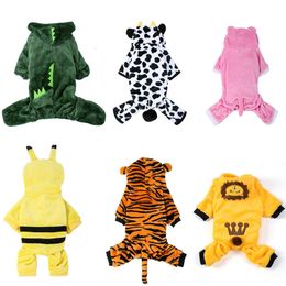 Pet Dog Clothes Soft Warm Fleece Dogs Jumpsuits Clothing for Small Puppy Cats Chihuahua Yorkshire Costume Coat 240518