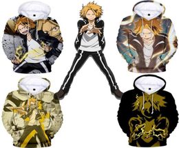 Anime My Hero Academia Denki Kaminari Cosplay Hoodie Women Men Harajuku Sweatshirt Streetwear Hip Hop Pullover Hooded Jacket5219604