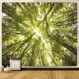 Tapestries Forest Scene Large Size Home Decoration Tapestry Hippie Bohemian Wall Hanging Bedroom
