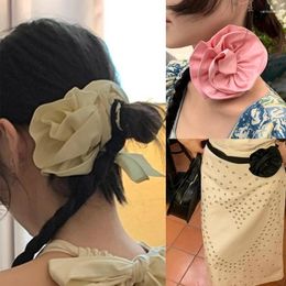 Belts Flower Choker Necklace Rose Waist Rope Women Party Dress Belt French Strap Aesthetic Girl Hairband