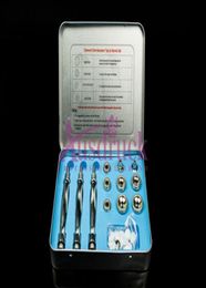 Microdermabrasion accessories dermabrasion Philtre stainless steel 9 tips 3 wands Cotton Philtres for skin care machine6101735