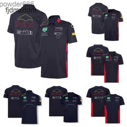 F1 Racing Model Clothing Tide Brand Team Perez Cardigan Polo Shirt Polyester Quick-drying Motorcycle Riding Suit with the Sa 3t4c