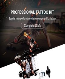 Beginner Tattoo kit One Tattoo Machine Gun Set Immortal Inks Power Supply Needles Supplies Set Professional Kit9985929
