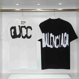 New Luxury Stylist T-Shirts For Men Women Designer Tees Shirt Mens Summer Streetwear Clothing Crew Neck Tshirt S-2XL