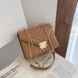 Evening Bags 2024 Candy Color V-line Crossbody Bag For Women Fashion Sac A Main Female Shoulder Handbags And Purses With Handle