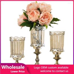 Vases Glass Vase Nordic Creative Decoration Crystal Table Flower Rose Home Living Room Arrangement Hydroponics Accessories