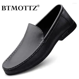 Casual Shoes Luxury Men's Leather Loafers Breathable Italian Men Brand Moccasins Designer Male Boat Zapatos Hombre
