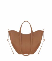 Cyme Tote Bag Full-Grain Textured Leather Designer Magnetic Buckle Closure Handbag Women Suede Inner Lining Luxury Large Capacity9148231