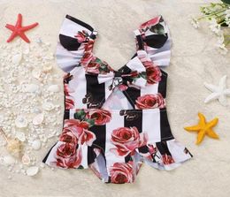 OnePieces Toddler Baby Girls One Piece Snakeskin Leopard Printed Swimsuit Swimwear Bikini Sets Kids Lovely Flamingo OnePieces T28415078