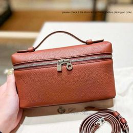 LP bag Loro Piano Luxury Bags Extra Pocket L19 Mini Womens Genuine Leather Travel Make Up Bags Tote Handbag Cross Body Bag Designer Lp Clutch Weekend Bags loropina