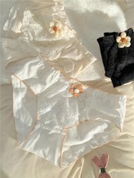 Women's Panties 2024 Lolita Girls Lingerie Underwear Sexy Thin Women Sexys Sweet Lace Japanese Mid-Waist Tanga Briefs
