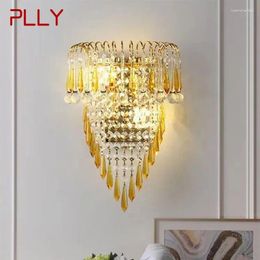 Wall Lamps PLLY Contemporary Crystal Lamp Indoor Art Living Room Bedroom Bedside Luxurious El Corridor Hallway