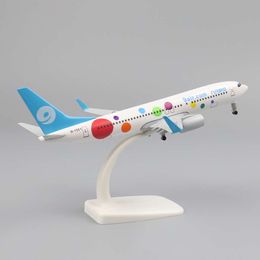 Metal Aircraft Model 20 Cm 1:400 Jiuyuan Aviation B737 Replica Alloy Material With Landing Gear Toys Collectibles Birthday Gift