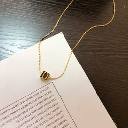 Designer Brand Letter Double Fashion Women Pendant Necklaces Chain Gold Plated Crysatl Rhinestone Sweater Newklace for Wedding 20style
