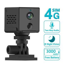 Wireless Camera Kits 5MP 4G SIM card mini camera with builtin 3000mAh battery PIR body detection WIFI security monitoring IP camera highdefinition displ J240518