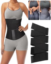 Party Favour Waist Trainer Women Slimming Sheath Snatch Me Up Bandage Wrap Body Shaper Tummy Shapewear Trimmer Belt Corset Top Stre1015755