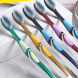 Sdotter Portable Plastic Toothbrush Soft Fine Bristles Teeth Brush for Adults Toothbrushes Oral Care Cleaning Tool 240511