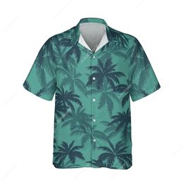 Jumeast 3D Printed Palm Leaf Game Character Hawaiian Aloha Shirts For Men Beach Flower Women Blouse Unisex Baggy Clothes Cosplay 240520