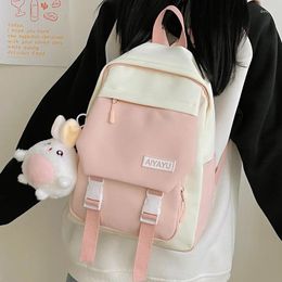 School Bags Fashion Woman Backpack For Women Canvas Mini Small Badge Girl Backpacks Mochila Portfolio