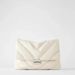 Bag Fashion Solid Colour Pu Leather Crossbody Bags 2024 Designer Chains Shoulder White Lady Messenger Large Tote Big Purses