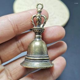 Decorative Figurines Brass Handicraft Die-casting Drop Bell Key Car Button Wind Tibetan Bronze Creative Gift Home Decoration Accessories