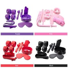 2016 Sex bandage Leather bdsm adult sex game 6pcs Handcuffs face bandage Headgear Restraint Sex Toys for Couples6760613