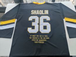 Hockey jerseys Physical photos Wu Wear Shaolin Men Youth Women High School Size S-6XL or any name and number jersey