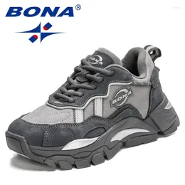 Casual Shoes BONA 2024 Designers Sneakers Man Classic Fashion Comfortable Walking For Men Breathable Comfy Classics Running