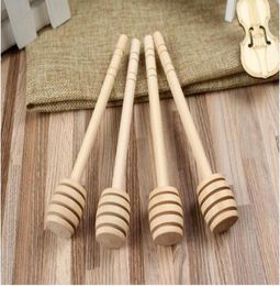 15 cm Stirrer Wooden Honey Spoon Stick for Honey Jar Long Handle Mixing Stick Honey Dipper Party Supply6366055