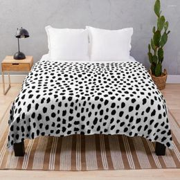 Blankets Dalmatian Spots (black/white) Throw Blanket Rug