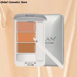 KAN 2 Color concealer Makeup Contour Palette Waterproof Full coverage Moisturizing Repair Smooth Makeup 240508