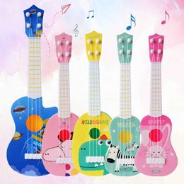 Guitar Childrens guitar musical instruments four stringed qin baby learning toys childrens educational toys childrens music games WX