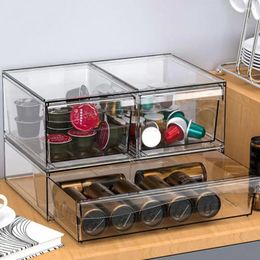 Storage Boxes Space-saving Bins Stackable Dustproof Makeup Organiser Closet Bathroom Kitchen Drawers