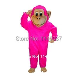 mascot Pink Chimp Mascot Cartoon Character carnival costume fancy Costume party Mascot Costumes
