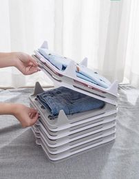 Clothes Folding Board Plate Stack Dressbook Sweater Shirt Storage Boards Plastic Laundry Storage Organiser Racks Small Size3655712