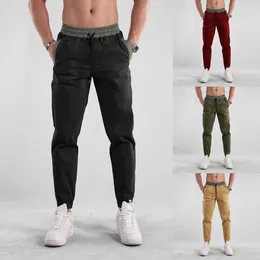 Men's Pants Man 2024 Mens Lanyard Casual Loose Cargo Large Size Outdoor Sports Fashion Trend Roupas Masculinas