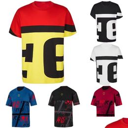 Motorcycle Apparel 2023 F1 T-Shirt Forma 1 Summer Men Short Sleeves Outdoor Racing Lovers T Shirts Quick-Drying Mtb Jersey Plus Size T Otckp