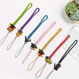 Jewellery Bachelor Cartoon Braided Phone Strap Charm Accessories Cute Keychain Lanyard String Chain For Bag Aesthetic Love Girl Drop De Otfp0