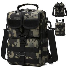 Camping Backpack Messenger Bag For Men Chest Molle Tactical Shoulder Crossbody Climbing Hiking Fishing Travel Handbag Backpack 240520