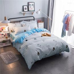 Bedding Sets Home Textile Fashion Print Skin Friendly Breathable Aloe Cotton Sheets Quilt Cover Pillowcase 3/4pcs30