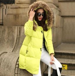 Whole 1PC 2017 Winter Jacket Women Cotton Padded Winter Coat Women Parka Thick Fur Hood Plus Size Jaqueta Abrigos Mujer Q0063282694