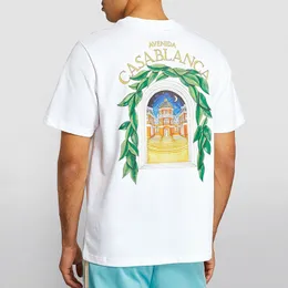 Man T Shirt designer tshirt mens t shirt Luxury Clothing Street Shorts Sleeve Clothes Casablanc-s Tshirts Geometric Print shirt casual tshirt