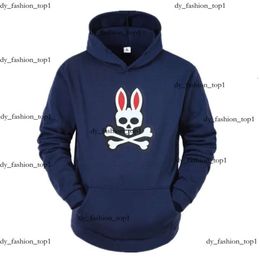 bunny psyco hoodie Fun Rabbit Printing Hoodies Loose High Quality Hoody Cotton Bad Hooded Purple Hoodie Sweater Sports Sweatshirts Men Pullovers Psyco Bunny 865